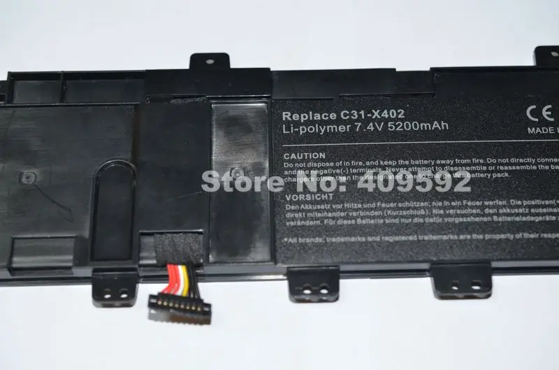 JIGU 7.4V 5200MAH Laptop Battery For Asus C21-X402 VivoBook X402 X402C X402CA Series JIGU 7.4V 5200MAH Laptop Battery For Asus C21-X402 VivoBook X402 X402C X402CA Series