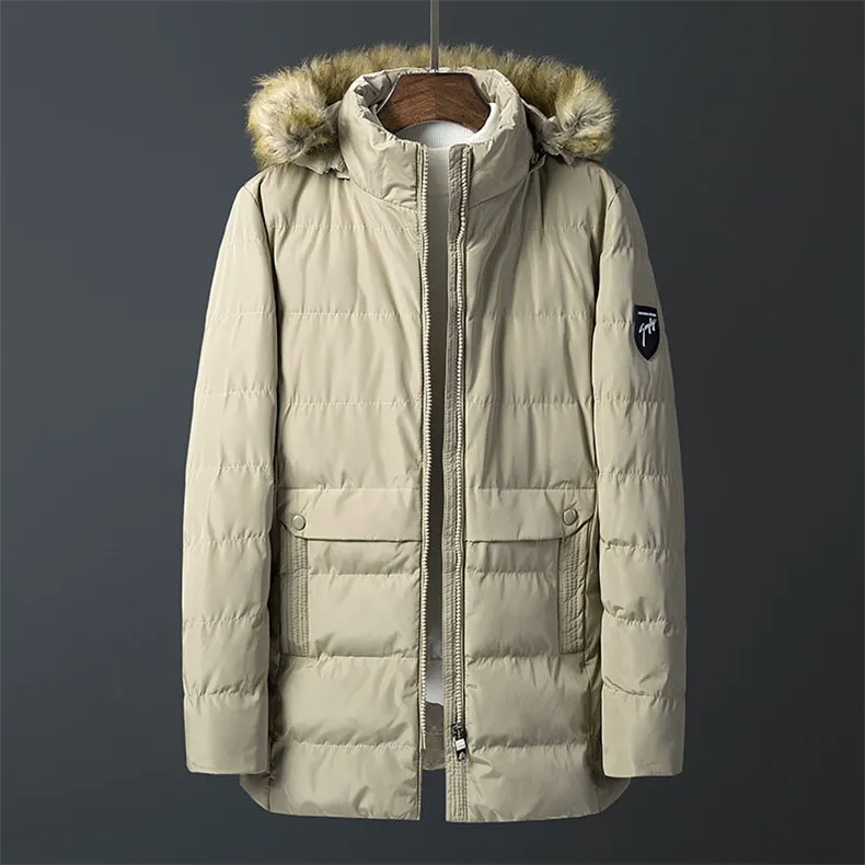 Men Jacket Coats Windproof Winter Warm Long Padded Coat Men Autumn Youth Thick Velvet Hooded Jacket Male Drop-ship Plus Size 4XL 05