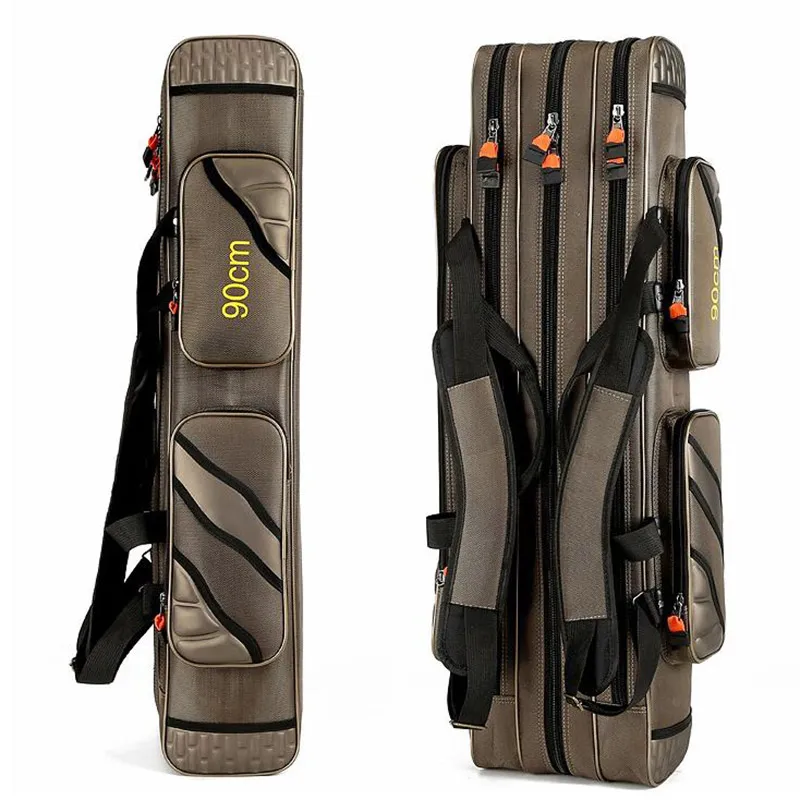  4 Layer Fishing Bag Large Capacity Portable Fish Pole Tools Storage Bag Tackle Gear Bags Shoulder H - 33002520580