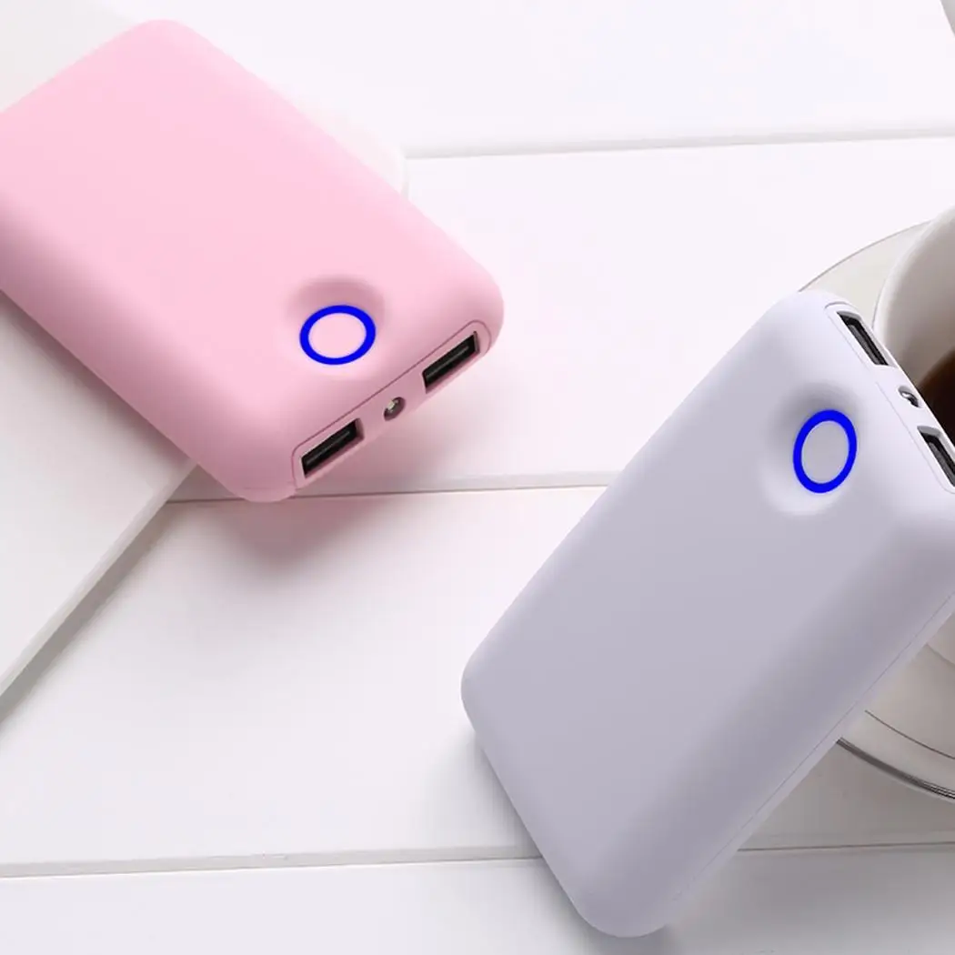 Ультра-тонкий милый мини power Bank 18650 внешний power Bank 6000 мАч открытый зарядное устройство для путешествий блок питания для смартфонов