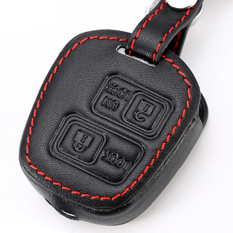 leather Car key cover for toyota (3)