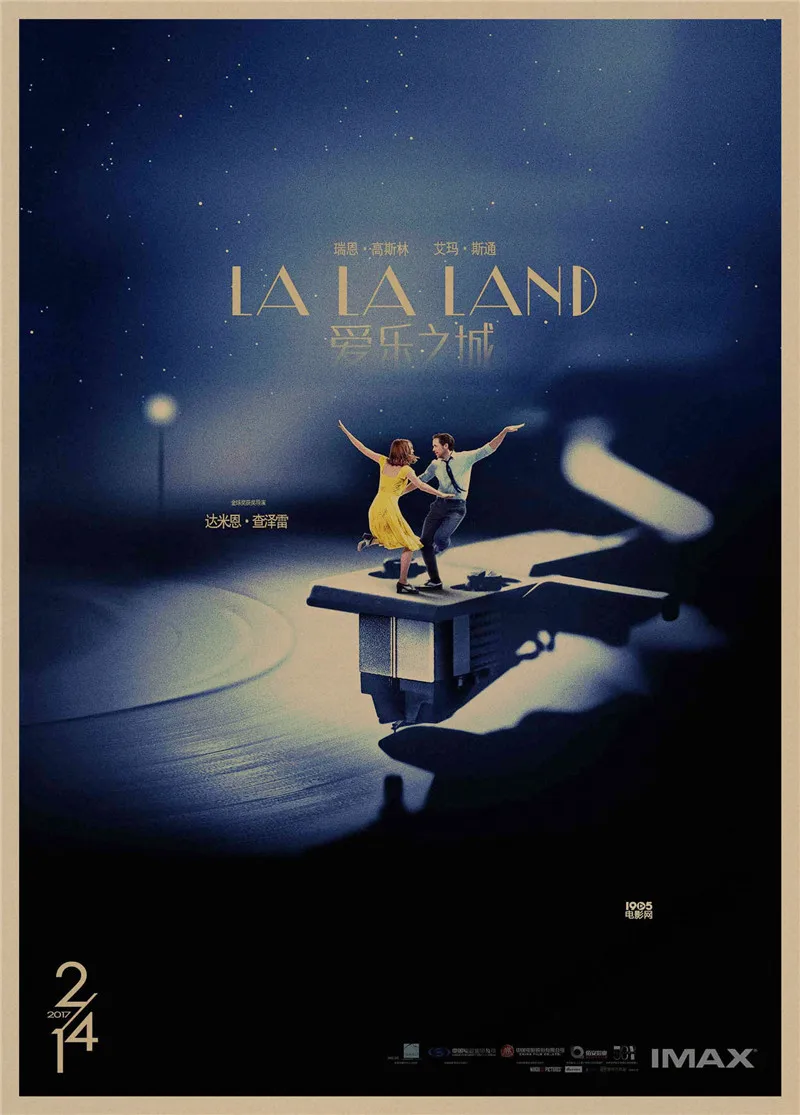 LA LAND Ретро плакат, крафт-бумага, бумага для бара, кафе, домашний декор, настенная роспись