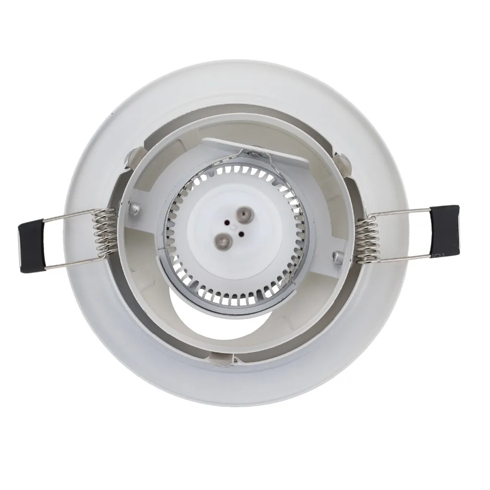 Factory Price White Recessed Spotlight Mounting Frame MR16 GU10 Socket Adjustable Ceiling Fitting Hole Lamp Lighting Fixture