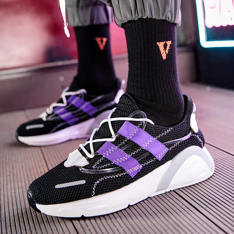 Толстая подошва тенденция Для мужчин кроссовки мужская обувь Zapatos Мужская Спортивная обувь для улицы Для мужчин прогулочная обувь zapatillas