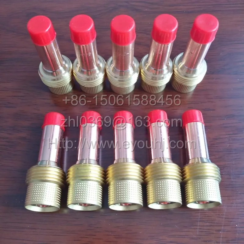 

10pcs (45V24)Gas Len 1.0mm Medium Collect Body For TIG SR PTA DB wp17/wp18/wp26 Torch