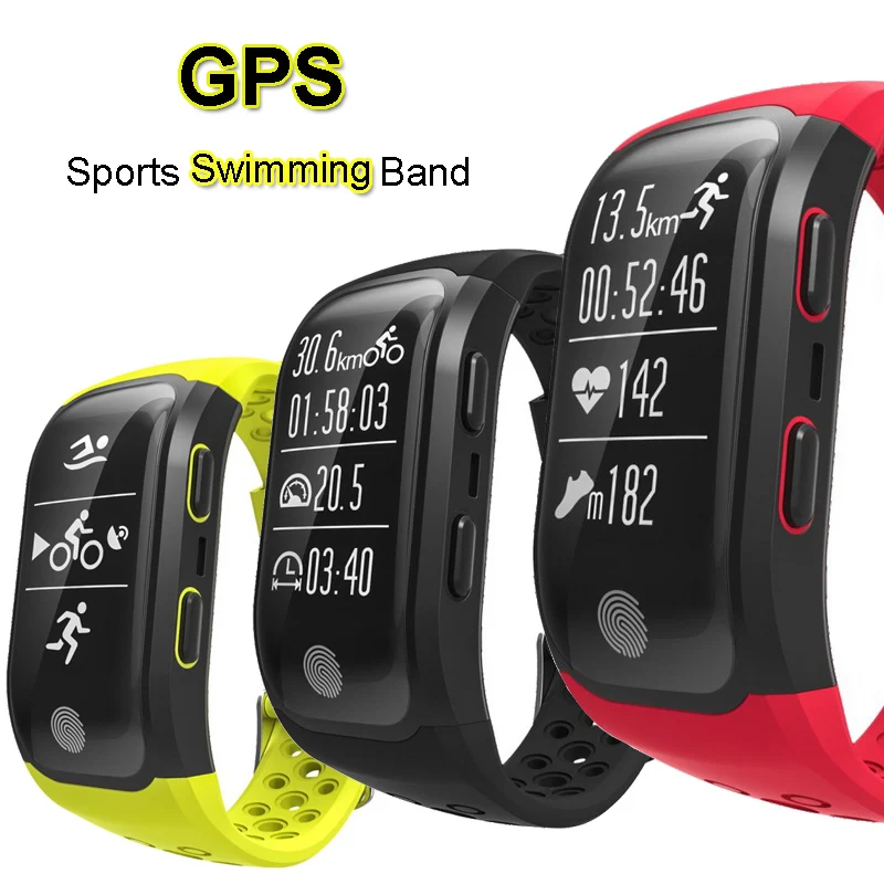 GPS Sports Smart Band IP68 Waterproof Swimming Wristband Heart Rate Monitor Fitness Tracker Measure Mileage S908 Watch - ANKUX Tech Co., Ltd