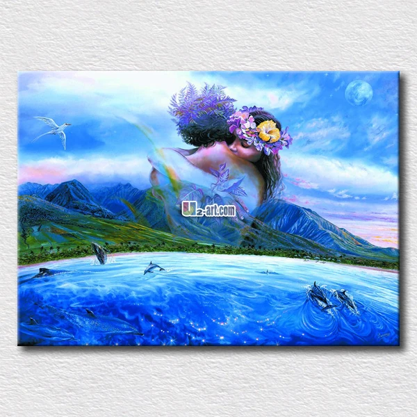 

Lovers oil painting fair beauty pictures hang on the living room printed on canvas arts for girlfriends gift