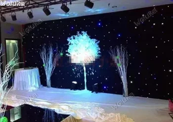

LED star Curtain star cloth wedding stage curtain starlight cloth background Curtain 2*3M/3*4M/3*6M/4*8M CD50 W03