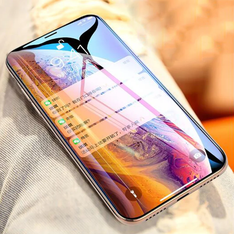Закаленное стекло SMILYOU 9D для iPhone XS Max 6 6S Plus Защитная пленка экрана XR X 7 8 Plus|Защитные