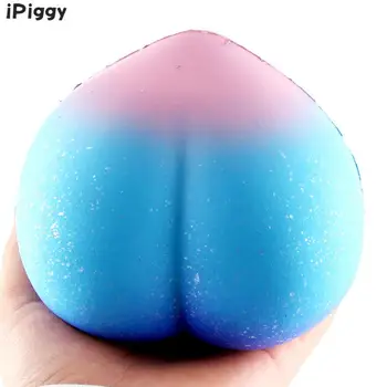 

Fun Kid Toy Gift Rainbow Peach Squishy Slow Rising Jumbo 10CM Colorful Bun Mochi Soft Squeeze Phone Strap Bread Cake