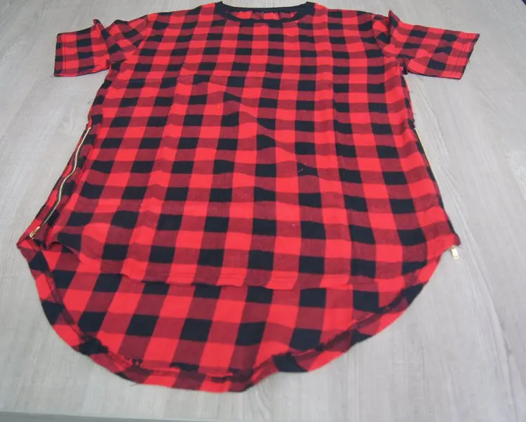 red check t shirt