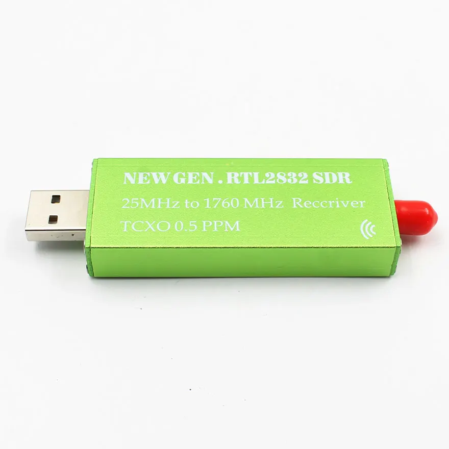 

Premium USB RTL-SDR With 0.5PPM TCXO Metal Case SMA R820T2 AM FM NFM DSB USB Software Defined Radio SDR Receiver Tuner Scanner