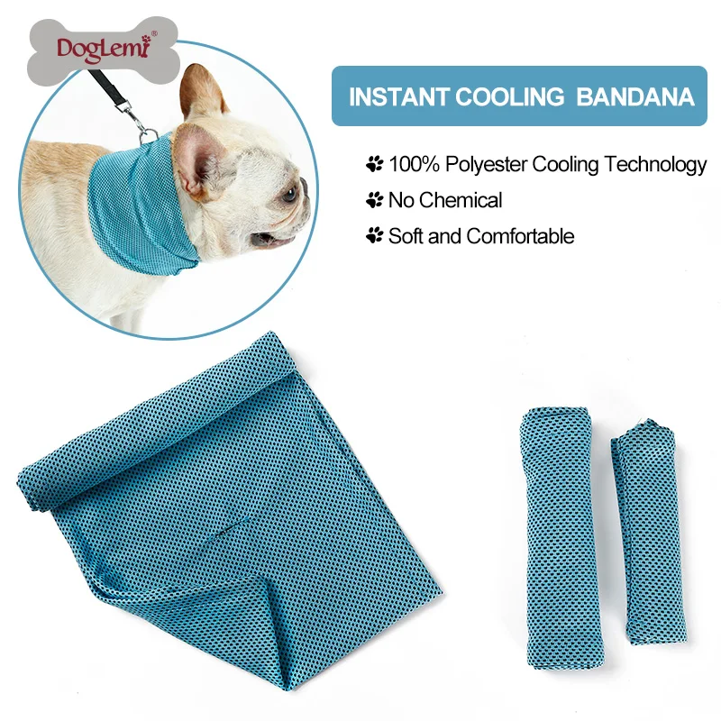 XL Bulldog Dog Cooling Bandana Chill out Neck Ice Cool Instant cooling AFP M L