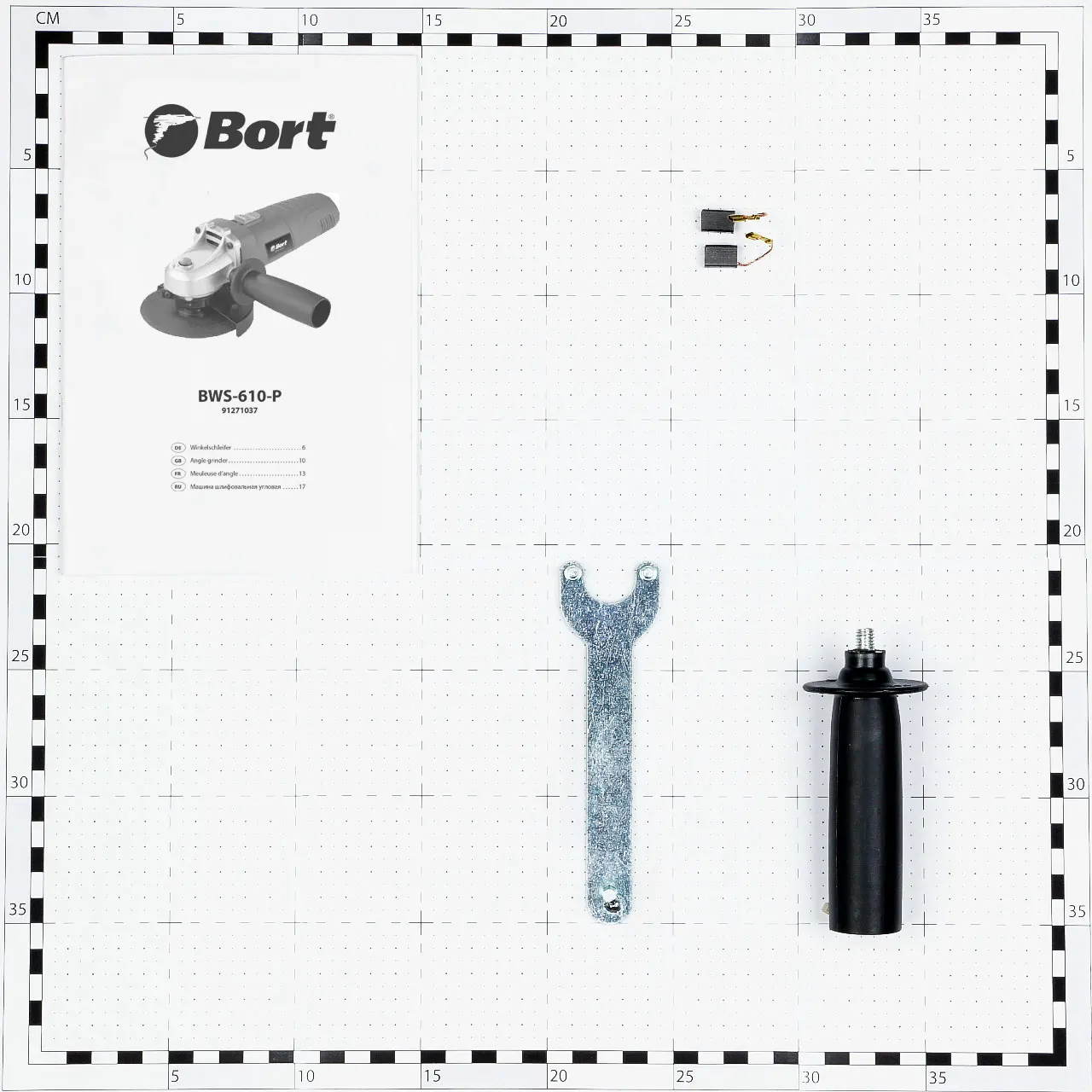 Машина шлифовальная угловая Bort BWS-610-P (Мощность 600 Вт, Диск 115 мм, компактный и удобный инструмент для резки и шлифовки)