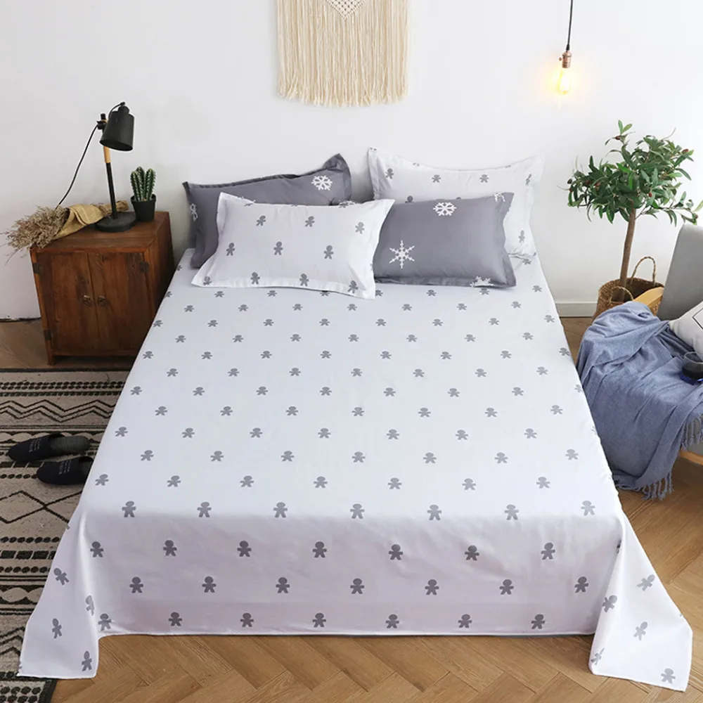 

Snowflake home textile four-piece comfort cotton quilt cover full-size pillowcase on snow 220 x 240 cm