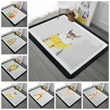 Коврик для детской комнаты с рисунком кота медведя лисы Коврик для прихожей коврик для гостиной спальни прикроватный Противоскользящий коврик для пола кухонный Балконный коврик