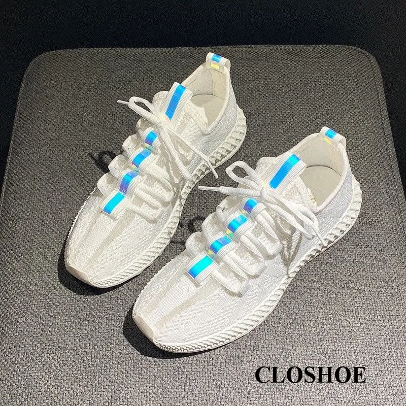 

CLOSHOE Sports Female Students In The Summer Leisure Net Surface Breathable Joker Net Shoes Running Shoes Air mesh
