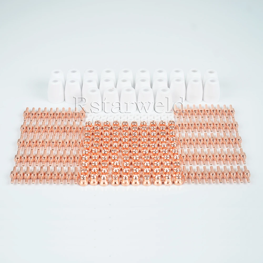 250pc PT31 LG40 Air Plasma Cutter Cutting Consumable For CUT30 40 50 Consumables Tips Electrodes Cups Ring 250pc PT31 LG40 Air Plasma Cutter Cutting Consumable For CUT30 40 50 Consumables Tips Electrodes Cups Ring