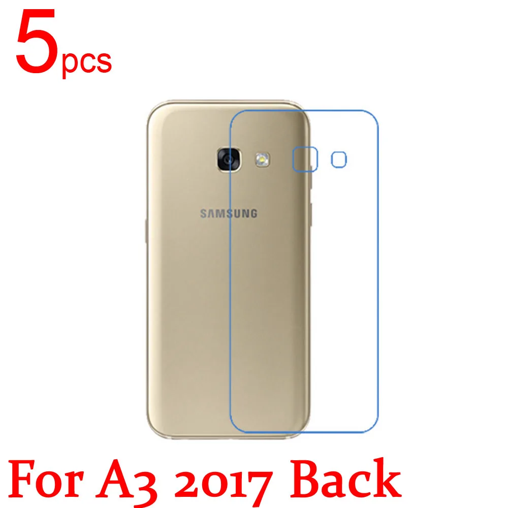 

5pcs Ultra Clear/Matte/Nano Anti-Explosion LCD Screen Protector Film Cover For Samsung GALAXY A3 A7 2017 A320 A720F Back Film