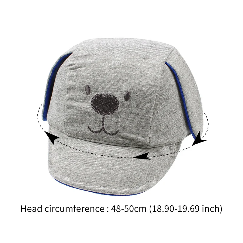 Cartoon Dog Baby Cap Cotton Pattern Baby Sun Hat Cute Ears Toddler Caps For Boys Spring Summer Girls Caps Baby Boys Clothing (47)