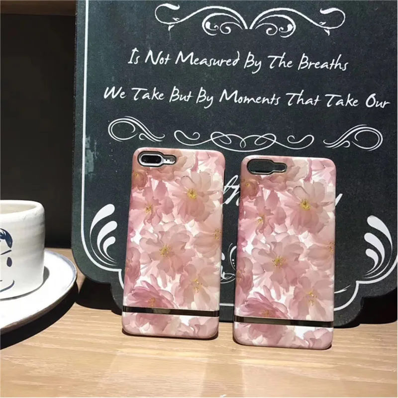 

Vintage Phnom Penh Ink Chrysanthemum Iphone7 Luxury Atmosphere Half Pack Hard Shell