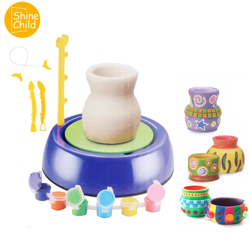 

DIY Colors Fimo Pottery Jar Soft Clay Container Safe Modelling Polymer Clay Naturally Dried Plasticine Coloring Kit Tools Toys