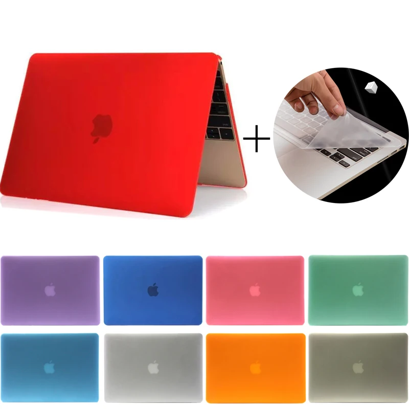 

AIBOULLY Crystal Cover Case for Macbook Air 11 13 12 15 inch Pro Retina 13'' 15'' With Touch Bar A1706 A1707 + Keyboard Cover