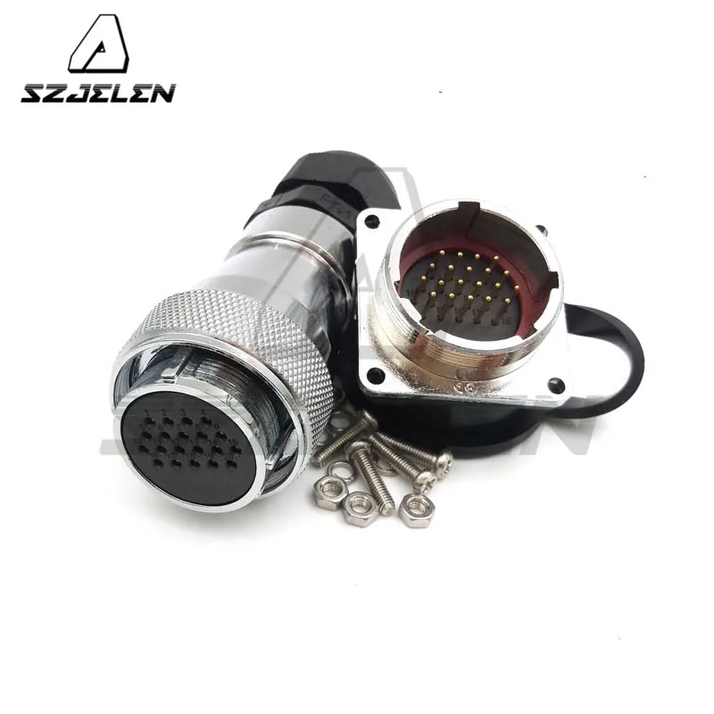 

SZJELEN WS28 , Waterproof 20-pin connectors, 20pin plug connector(male), 20pin socket connector(female),Car charger connector