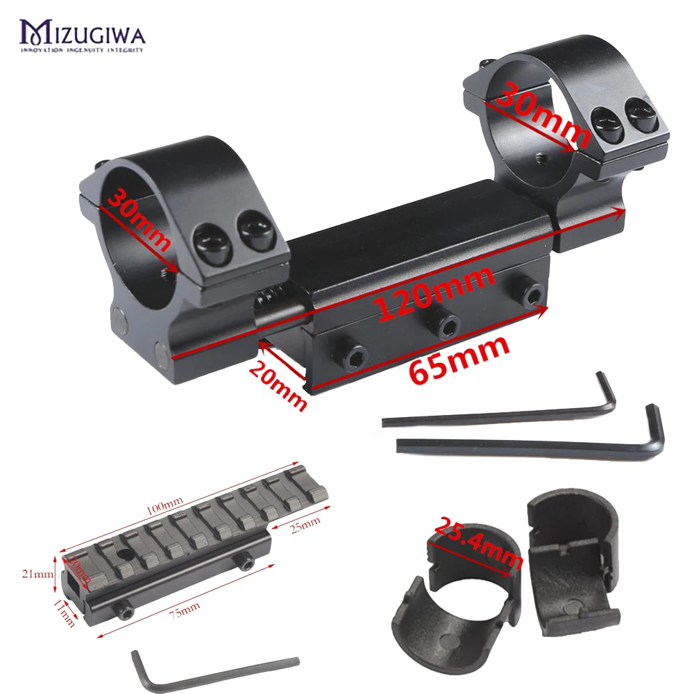 Buy Airgun Rifle scope Mount 25.4mm /30mm Ring w/Stop