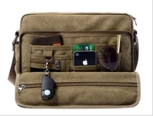 Hot!new Multifunction Men Canvas Bag High Quality Casual Travel man’s crossboby shoulder school bags Business Messenger card bag