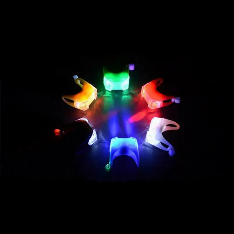 Top LED Waterproof Bike Bicycle Cycling Front Rear Tail Helmet Red Flash Lights Safety Warning Lamp Safety Caution Light Accessories 2
