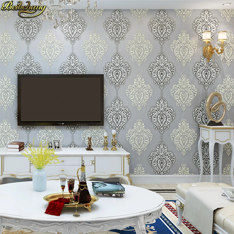 beibehang Deer skinned Damascus relief 3D Wallpaper For Walls Decor Wall paper Rolls For Bedroom Living room Sofa TV Background