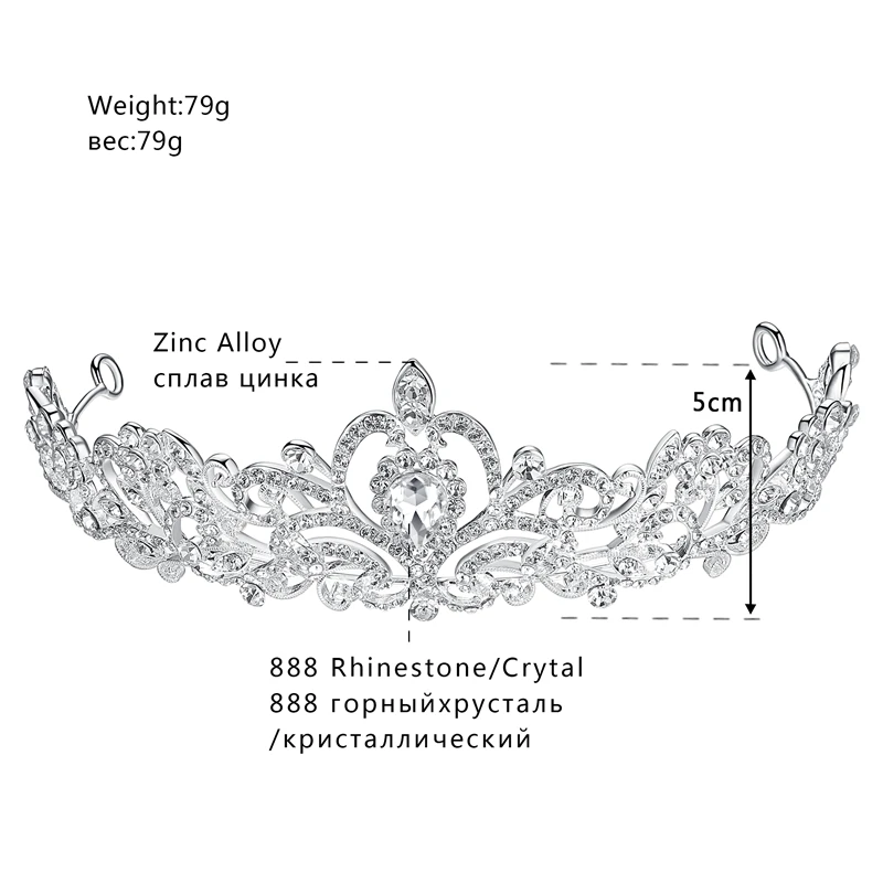 Mecresh завод CZ свадебная корона тиара для женщин горный хрусталь Кристалл повязка на голову свадебные аксессуары для волос ювелирные украшения для волос G126