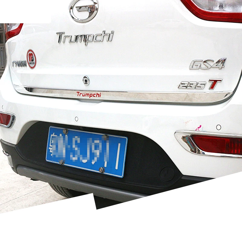 

Lsrtw2017 Stainless Steel Car Trunk Rear Door Trim Strip for Trumpchi Gs4 2015 2016 2017 2018 2019 2020