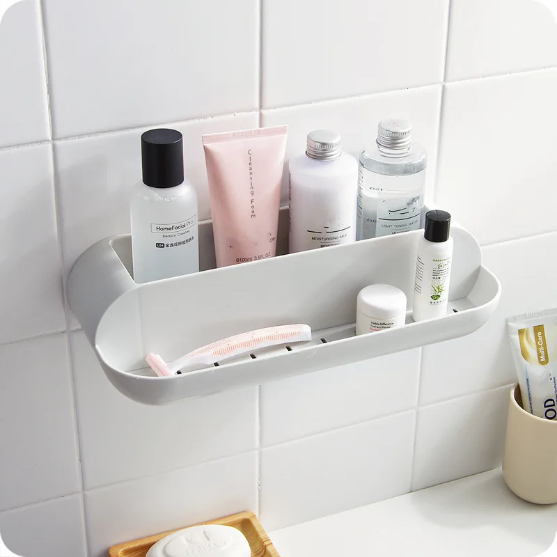 Multi functional plastic Bathroom Shelf seasoning Storage Rack Shower Gel makeup organizers