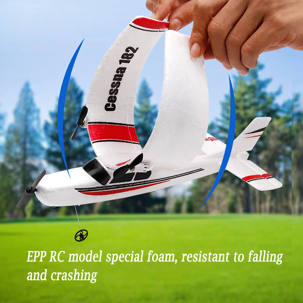 EPP foam 450 mAh large capacity aircraft battery FX-801 2.4G radio control 2CH RC aircraft drone glider outdoor toys