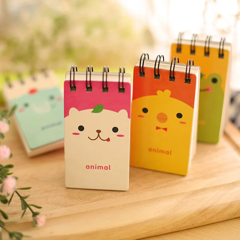 Wholesale Creative Animal Notepad,Cartoon Mini Notebooks Journal Diary
