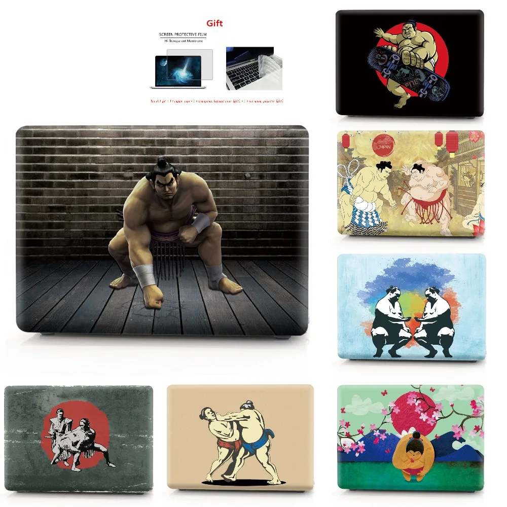 Чехол для ноутбука с цветной печатью для Macbook Air 11 13 Pro retina 12 13 15 дюймов цвета Сенсорная панель Air 13 или Pro 13 15 Sumo