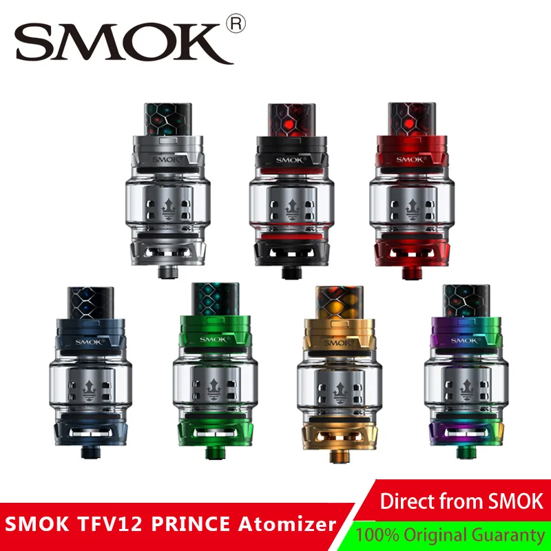 

Original SMOK TFV12 PRINCE Atomizer with 8ml Capacity Top filling electronic cigarette TFV12 Prince tank VS SMOK TFV8 atomizer