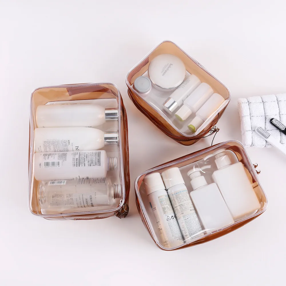 brand new PVC makeup Bags Waterproof Organizer Bag L/M/S Simple Cosmetic bags with soft solid nylon zipper Makeup Tool Kits brand new PVC makeup Bags Waterproof Organizer Bag L/M/S Simple Cosmetic bags with soft solid nylon zipper Makeup Tool Kits