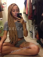 14/18 INCH African LOCS Crochet Braiding Hair Extensions Products,24 Strands/Piece Synthetic interlock style alibaba braids