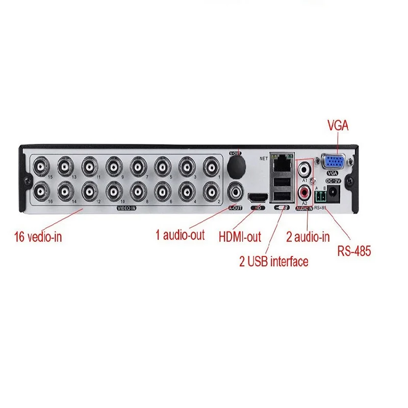 Домашняя камера видеонаблюдения 16ch DVR HD AHD 1080N 720P видеорегистратор HDMI 1080P 16