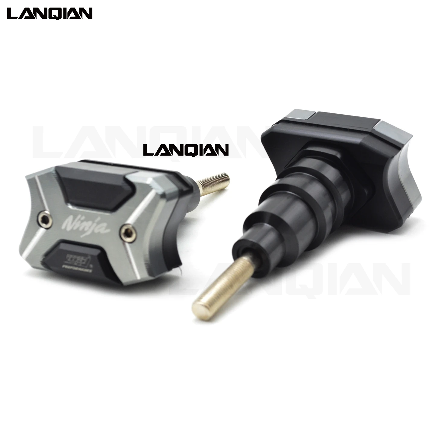 

GRAY CNC Aluminum Motorcycle Frame Crash Pads Engine Case Sliders Protector For Kawasaki Ninja ZX6R ZX636 2013 2014 2015