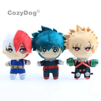 

3 Pcs/Set My Hero Academia Plush Pendant Midoriya Katsuki Mini Soft Keychain Dolls 6" 15 cm Bakugou Todoroki Shouto