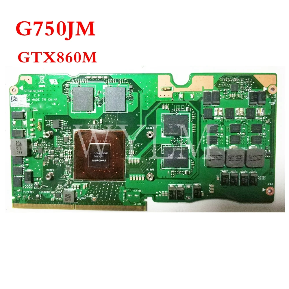 

G750JM GTX860M N15P-GX-A2 VGA graphics card board For ASUS Laptopo ROG _MXM Graphic Video