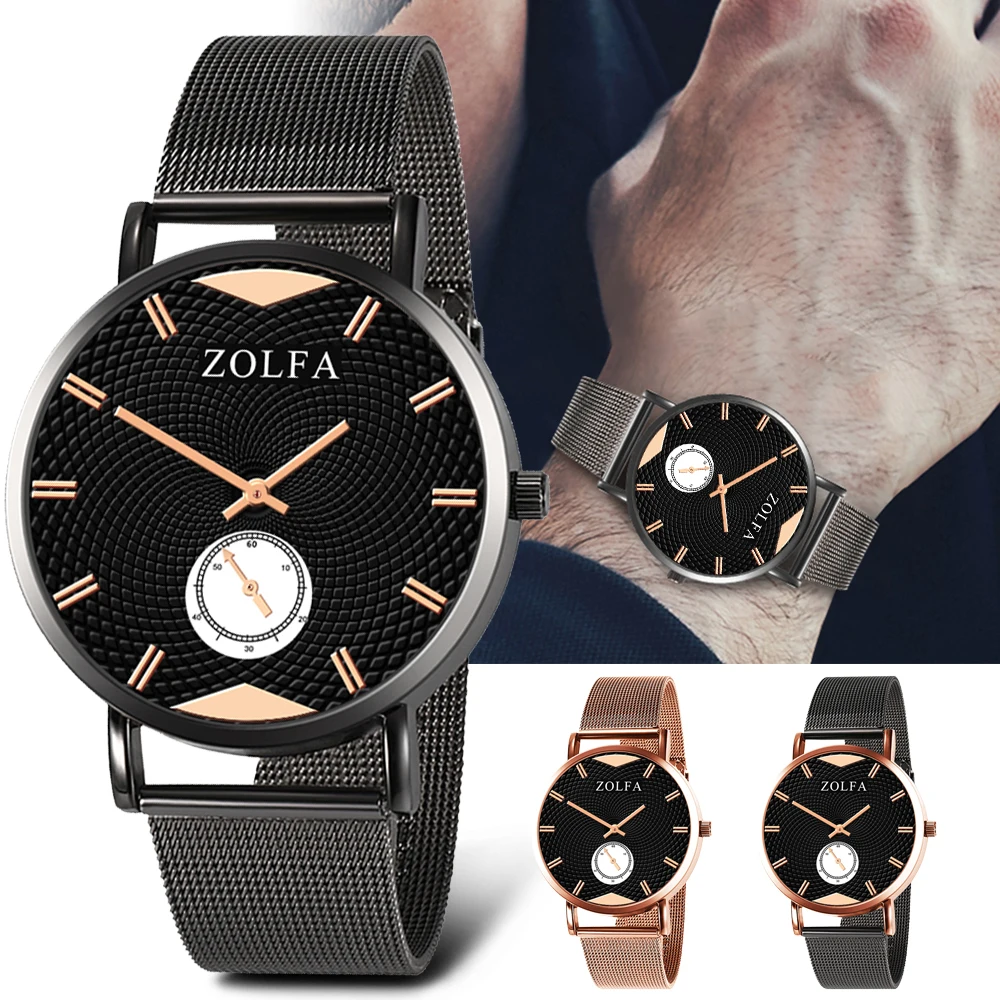 

Retro Casual Texture Creative Watch Quartz Luxury Rose Gold Unisex Watch Stainless Steel Strap WristWatch relogio masculino