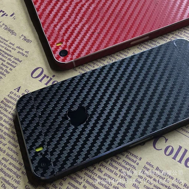 

8 Colors Decorative Back Film For Apple iPhone 5s SE 5 Mobile Phone Protector iPhone5 Carbon Fiber Stickers With Gift