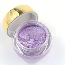 Один Цвет Make Up водостойкий Shimmer кремовые тени макияж длительный металлический тени для век Блеск Гель