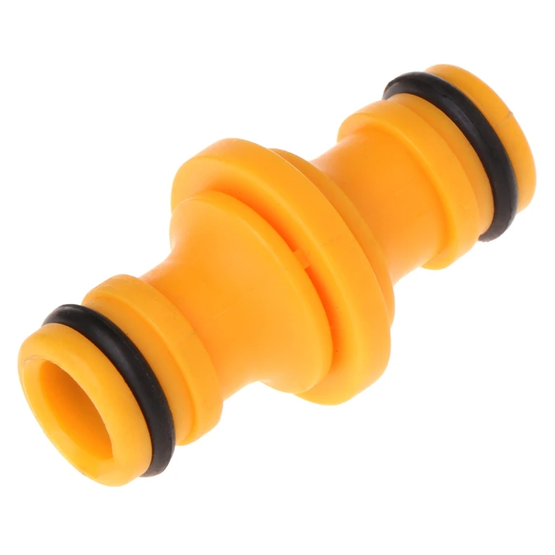 

Plastic Water Pipe Two Way Nipple Joint Hose Tube Connector Garden Lawn Irrigate