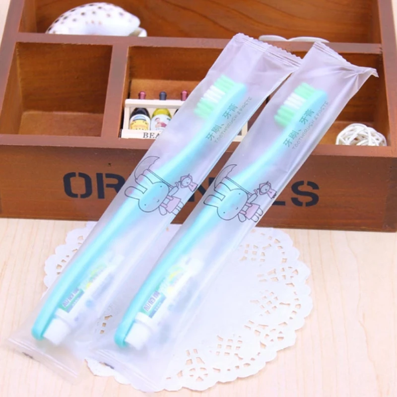 

1 Set Toothbrush Toothpaste Disposable Individually Wrapped Toothbrush Toothpaste Two-in-one Anti-bacterial Travel Set YCX8309